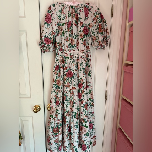 💕Anthropologie The Somerset Maxi Dress Puff Sleeve Edition size medium Brand New - Picture 6 of 12